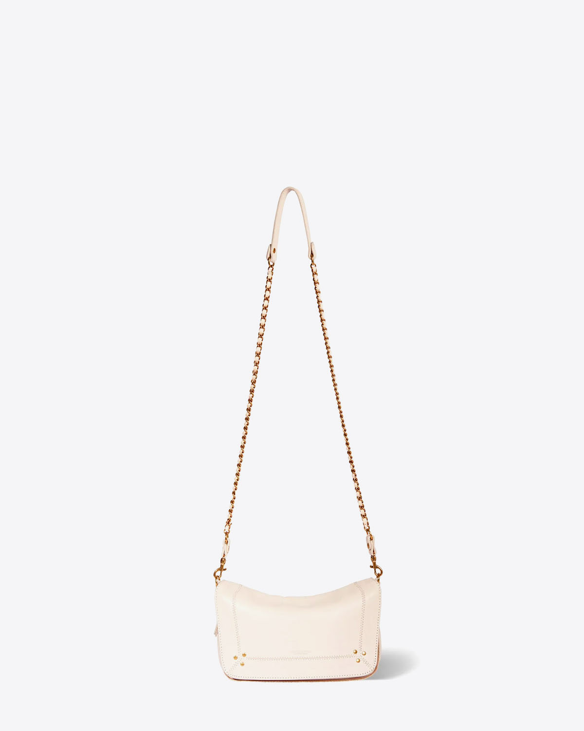 Jérôme Dreyfuss Sac Bobi S – Cuir Ecru Grainé