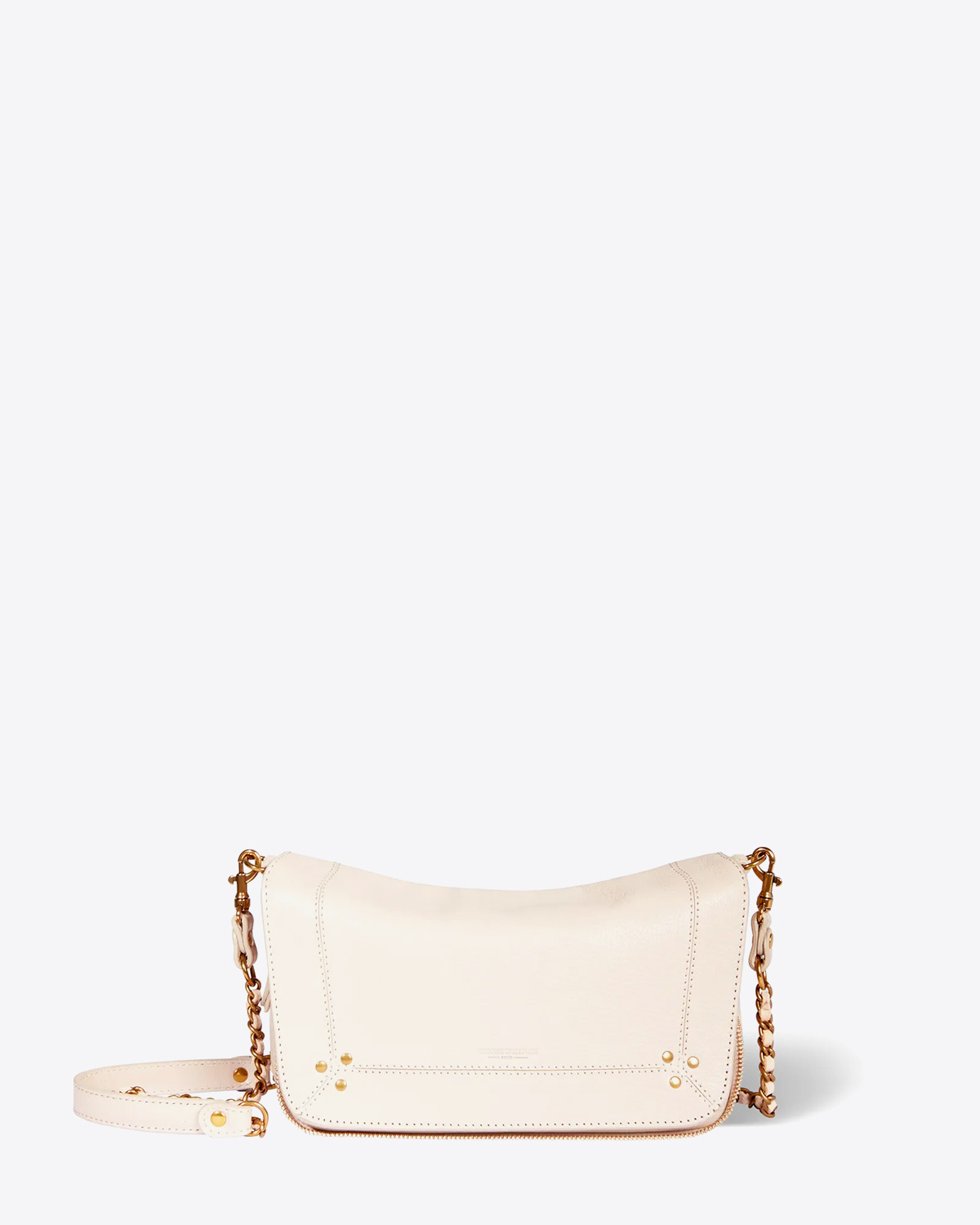Jérôme Dreyfuss Sac Bobi S – Cuir Ecru Grainé
