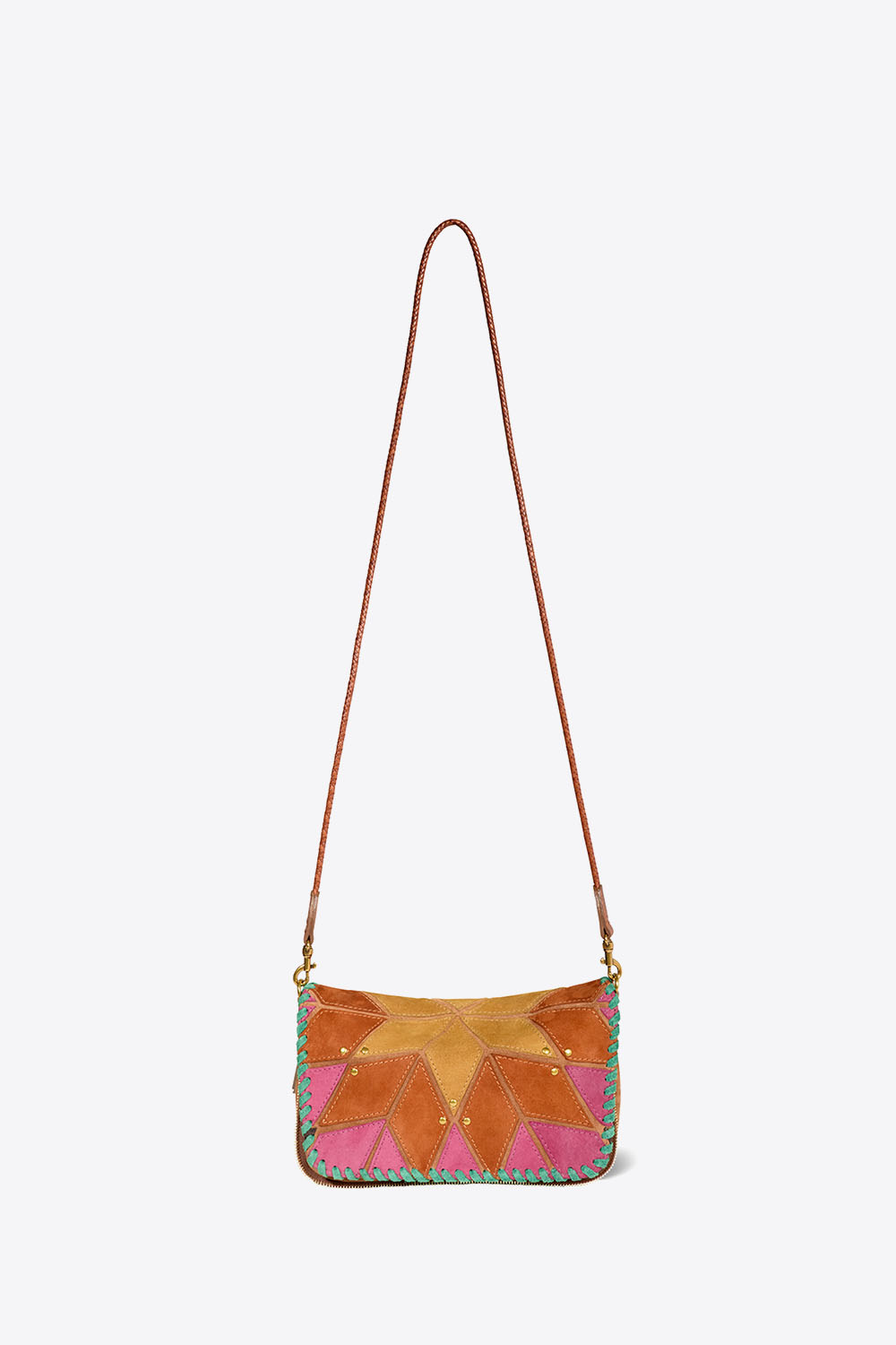 Jérôme Dreyfuss Sac Bobi S – Cuir Suédé Coucher de Soleil