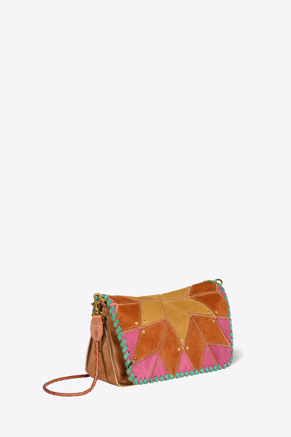 Jérôme Dreyfuss Sac Bobi S – Cuir Suédé Coucher de Soleil