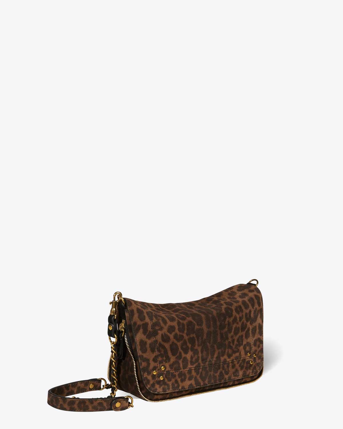 Accessoires Jérôme Dreyfuss Sac Bobi S en cuir imprimé léopard  
