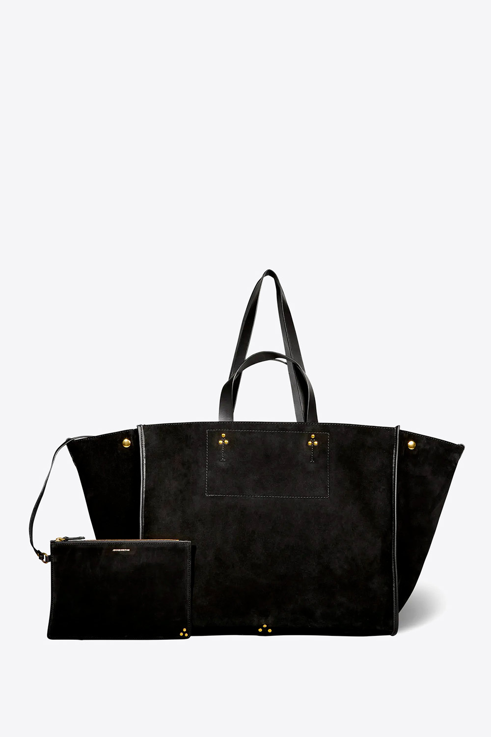 Jérôme Dreyfuss Sac Léon L – Cuir Suédé Noir