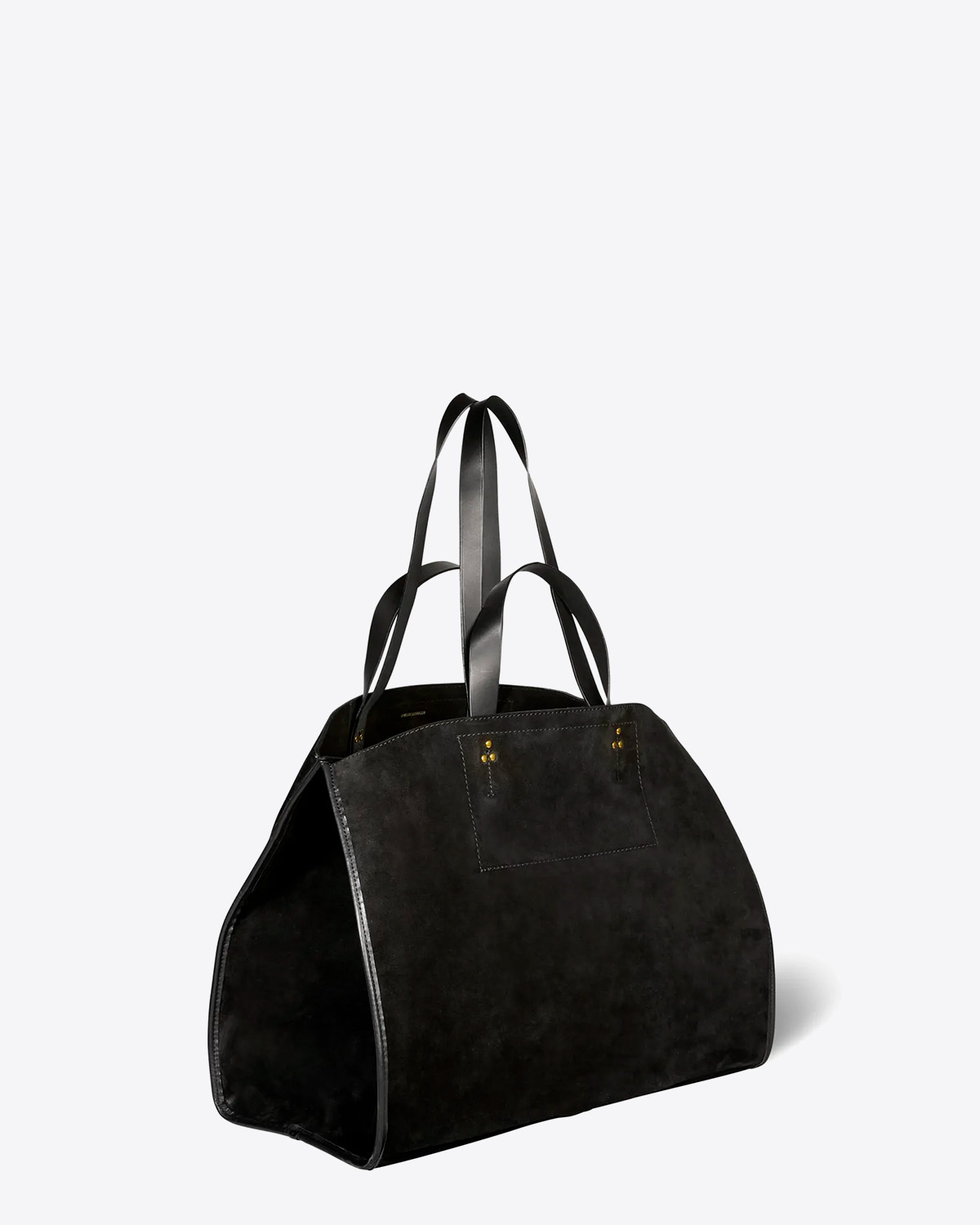 Jérôme Dreyfuss Sac Léon L – Cuir Suédé Noir