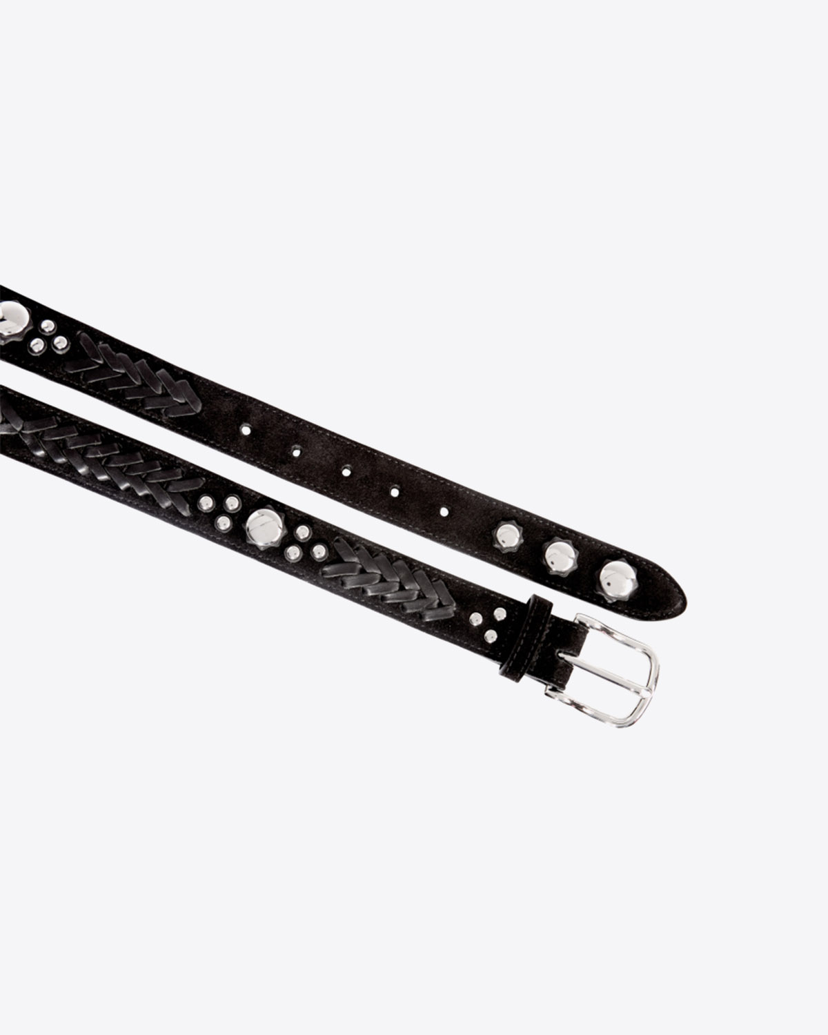 Jérôme Dreyfuss Ceinture Gaucho – Cuir Suédé Noir