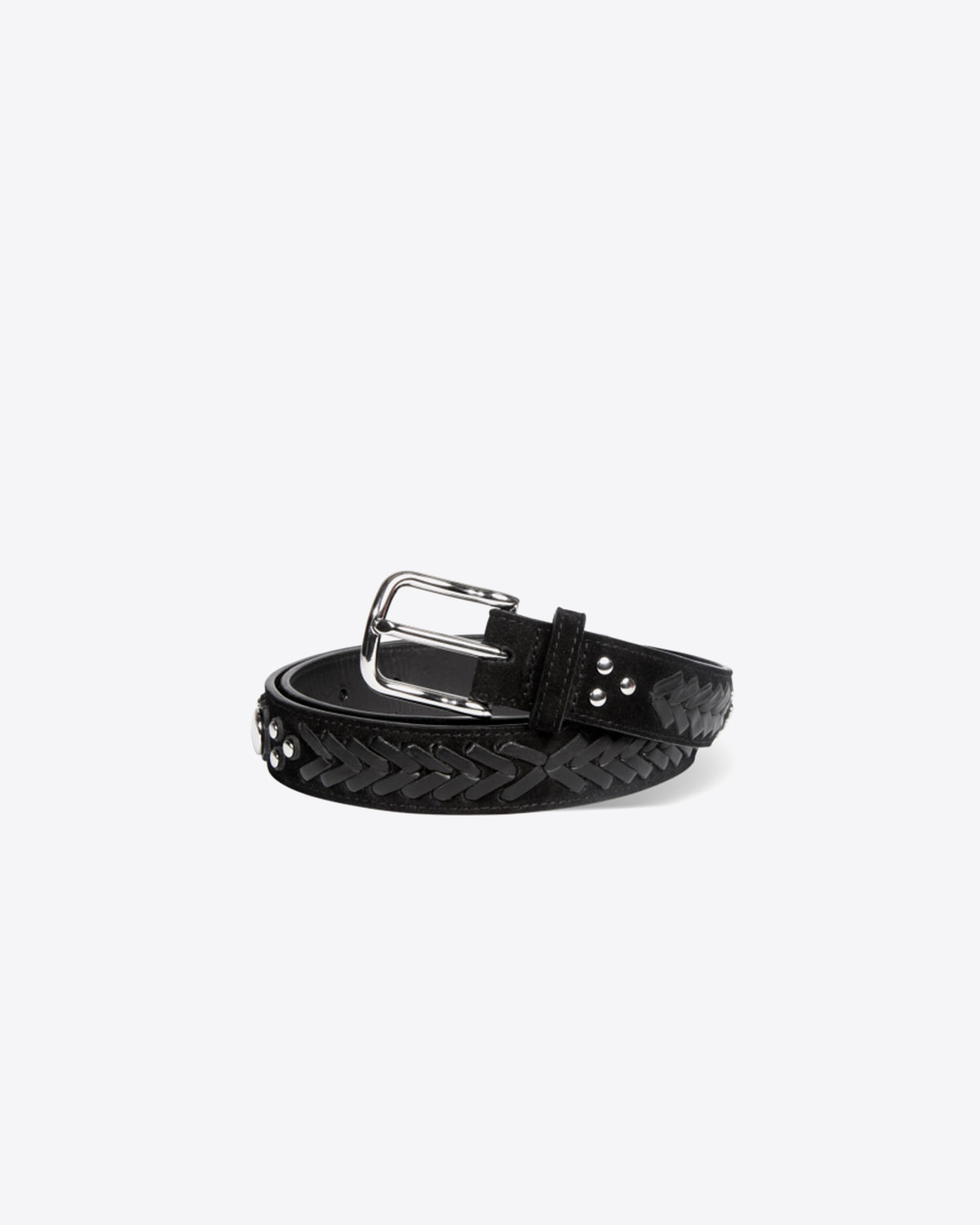 Jérôme Dreyfuss Ceinture Gaucho – Cuir Suédé Noir