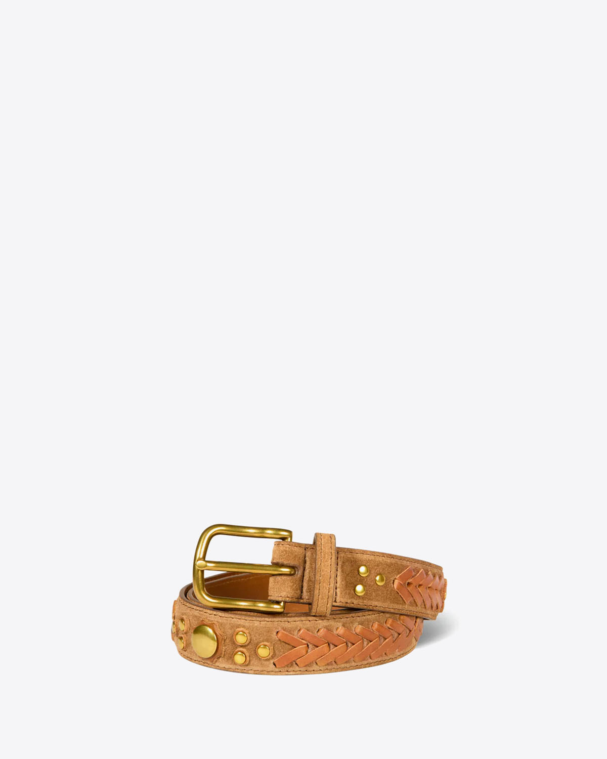 Jérôme Dreyfuss Ceinture Gaucho – Cuir Suédé Tabac