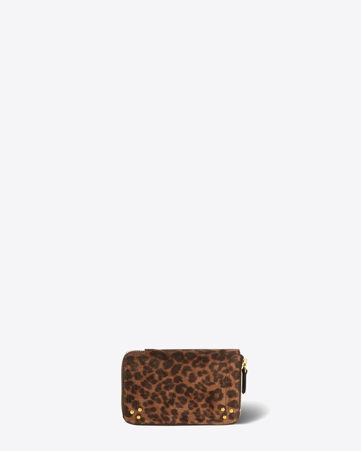 Jérôme Dreyfuss Portefeuille Julien – Cuir Suédé Léopard Naturel