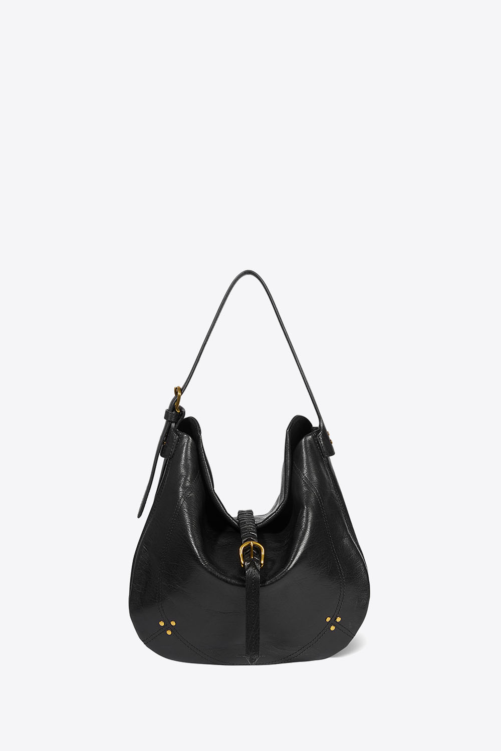 Jérôme Dreyfuss Sac Luis – Cuir Chèvre Noir Grainé