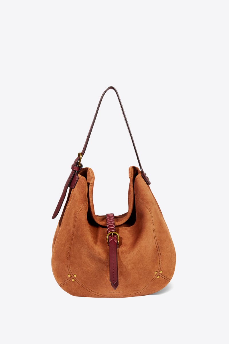 Jérôme Dreyfuss Sac Luis – Cuir Suédé Caramel
