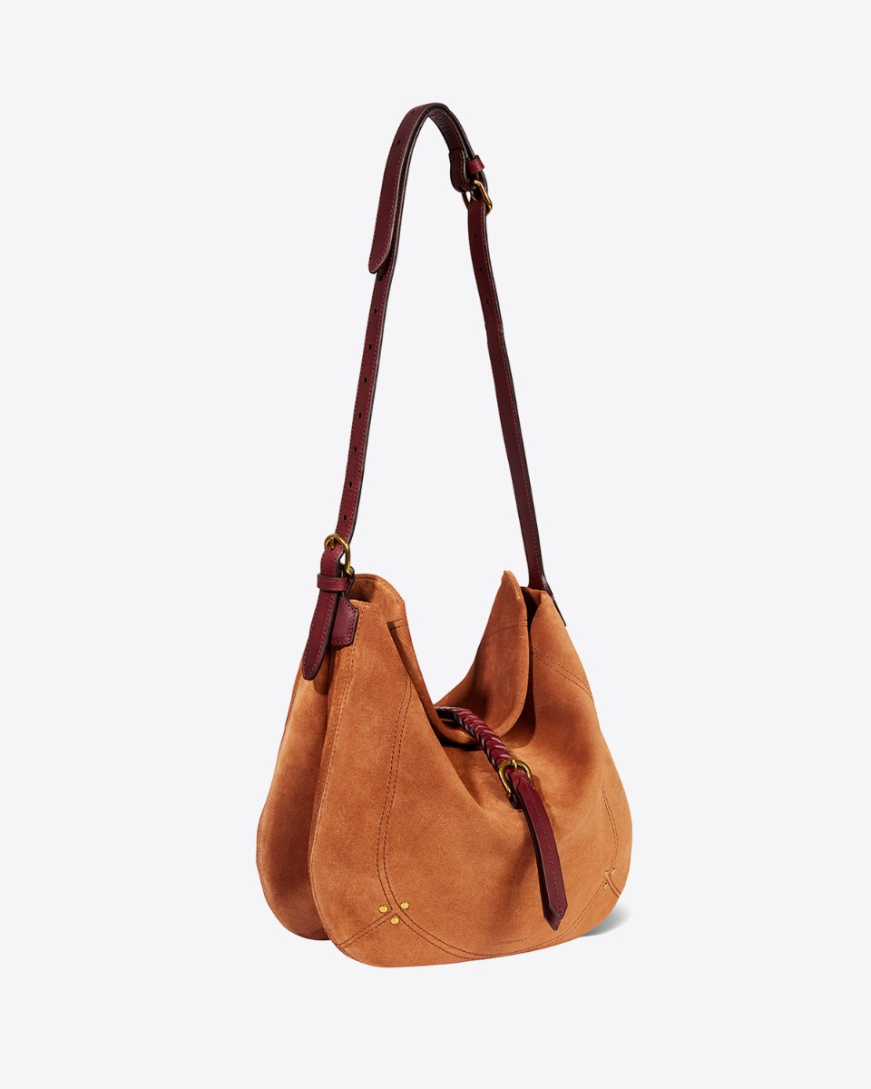 Jérôme Dreyfuss Sac Luis – Cuir Suédé Caramel