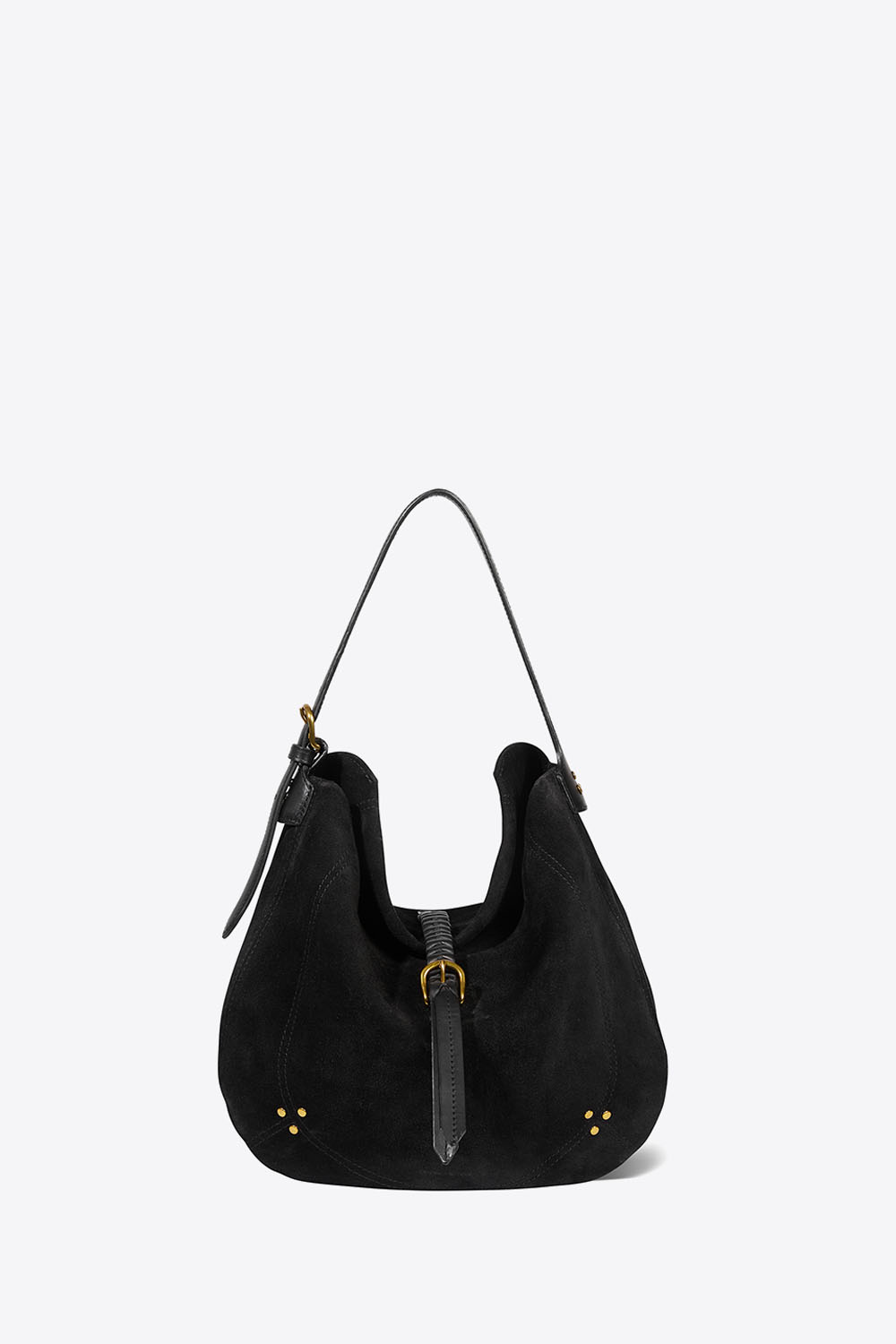 Jérôme Dreyfuss Sac Luis – Cuir Suédé Noir