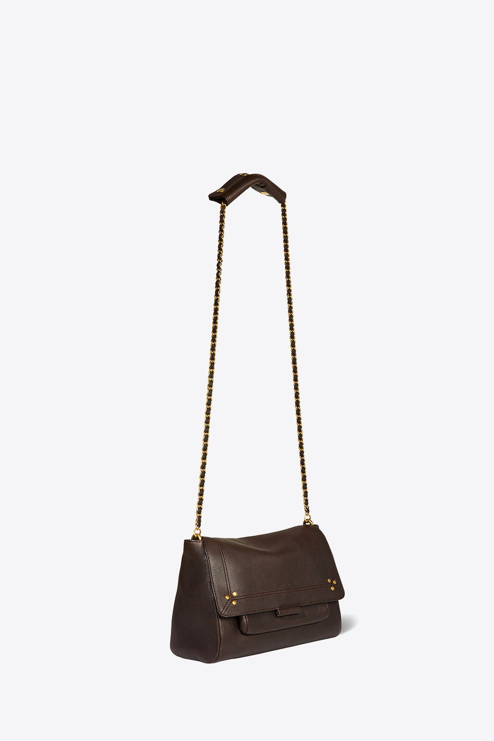 Jérôme Dreyfuss Sac Lulu M – Cuir Moka