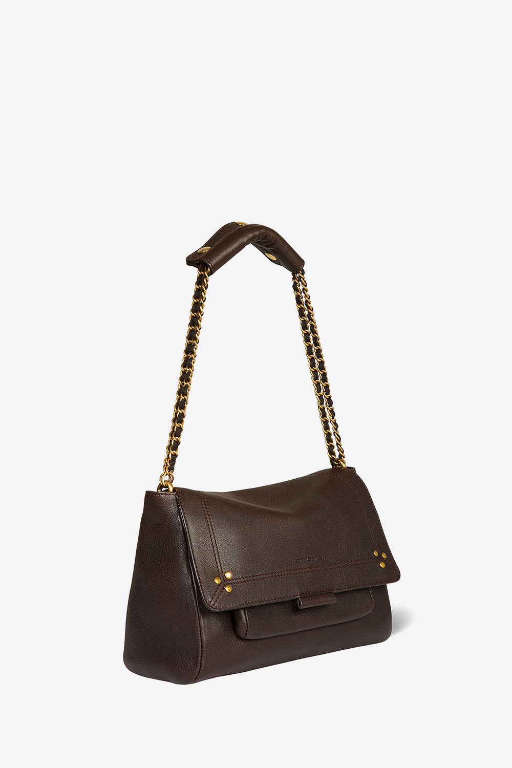 Jérôme Dreyfuss Sac Lulu M – Cuir Moka