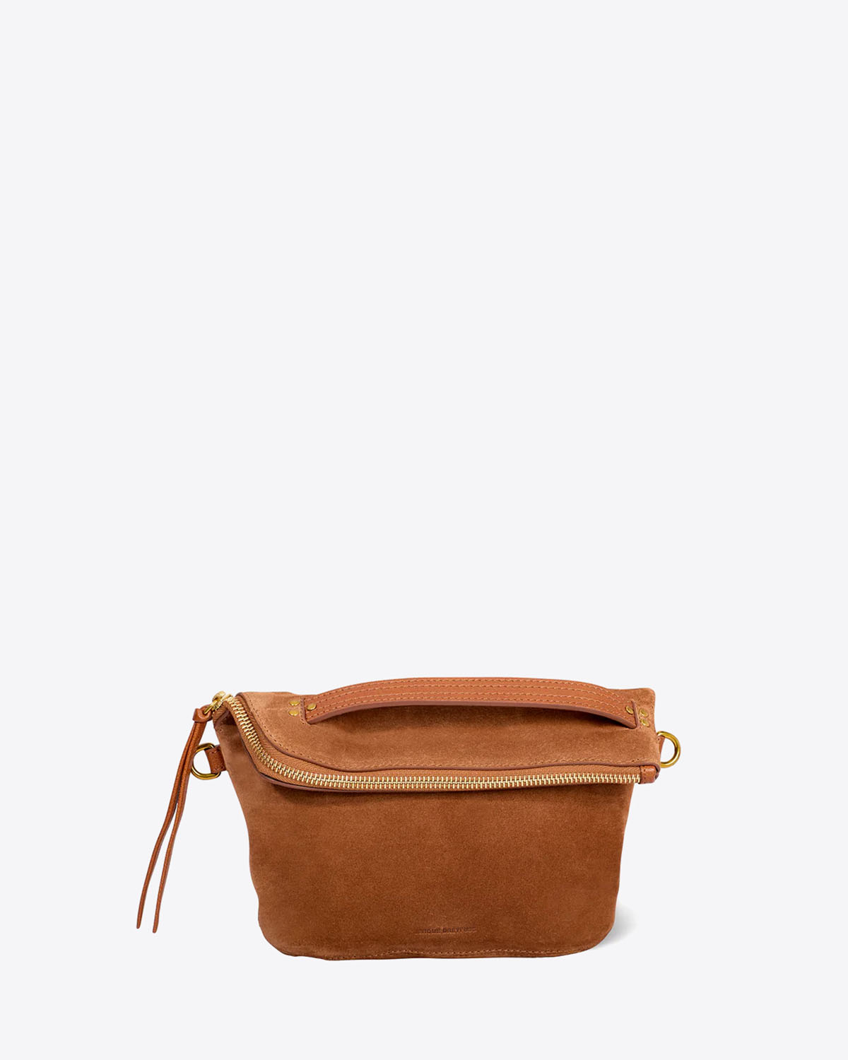 Jérôme Dreyfuss Pochette Lucky – Cuir Suédé Caramel