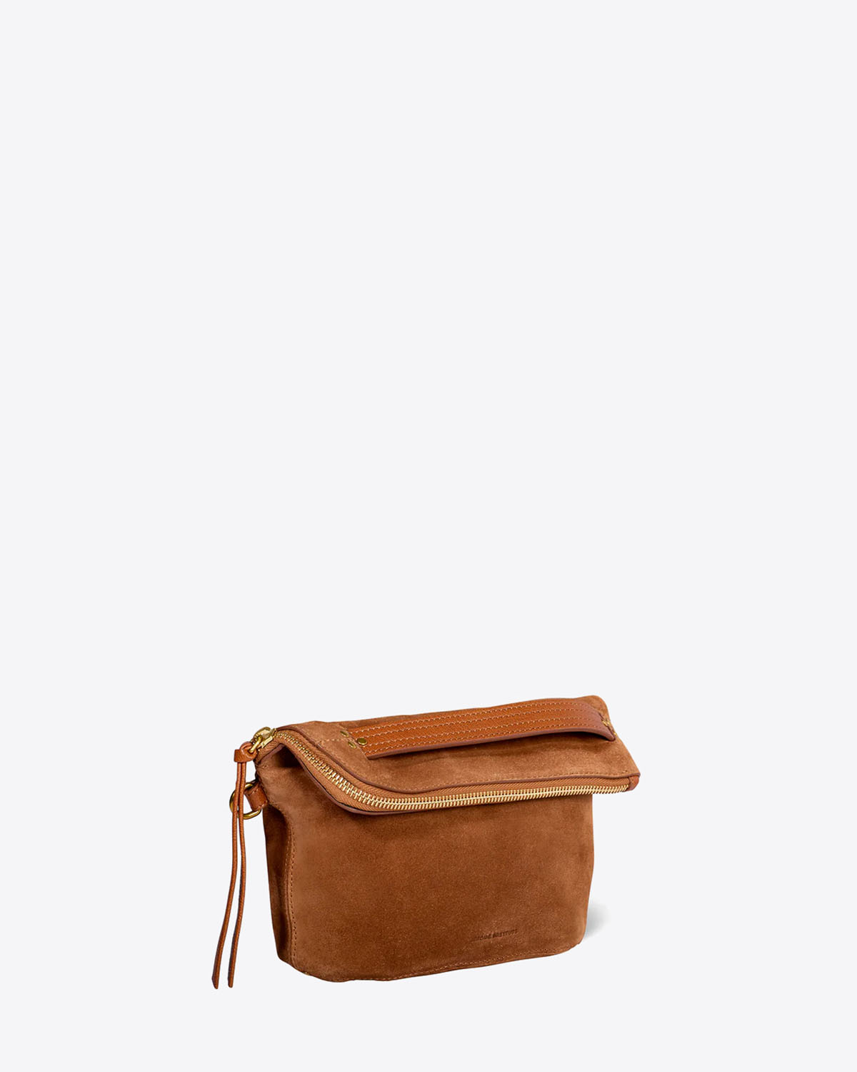 Jérôme Dreyfuss Pochette Lucky – Cuir Suédé Caramel