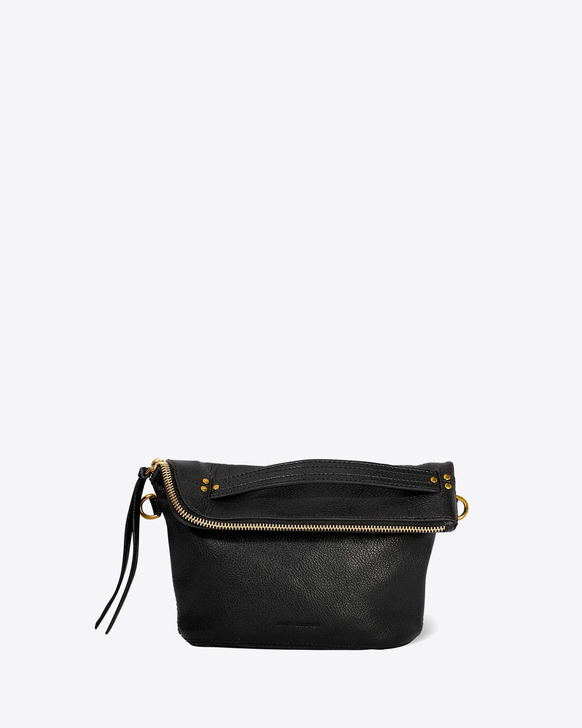 Jérôme Dreyfuss Pochette Lucky – Cuir Chèvre Noir Grainé