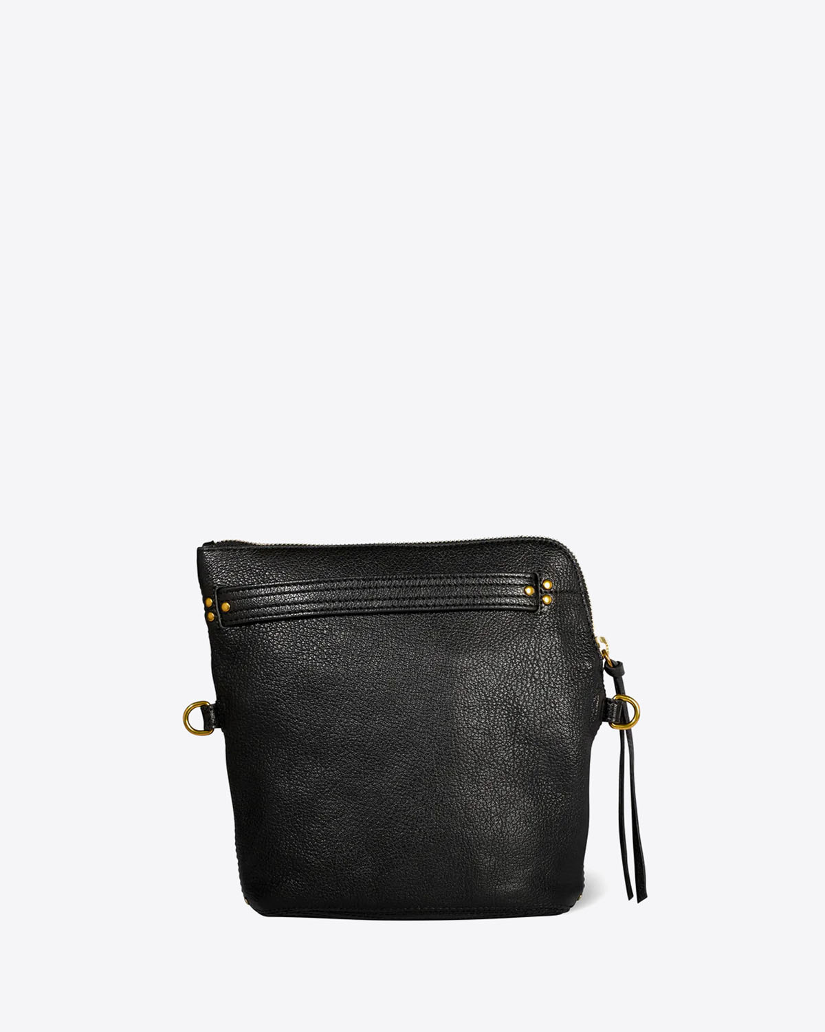 Jérôme Dreyfuss Pochette Lucky – Cuir Chèvre Noir Grainé