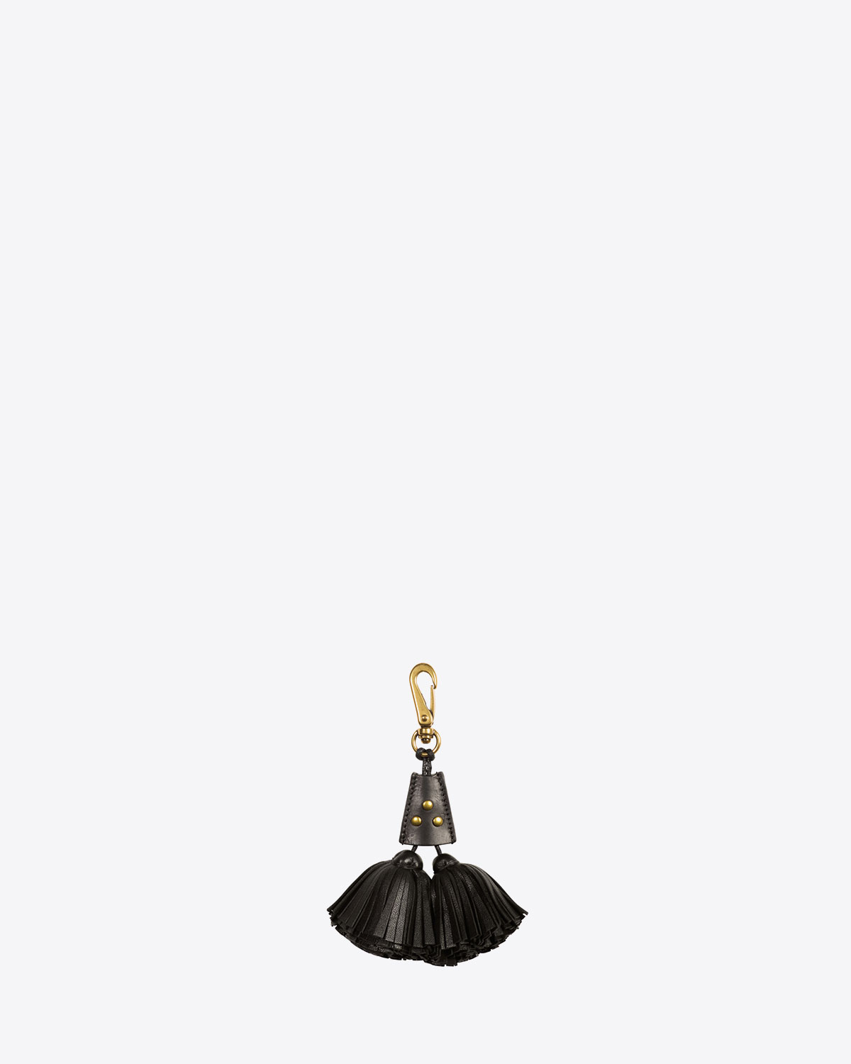 Jérôme Dreyfuss Pompon Twin – Cuir Agneau Noir Brass