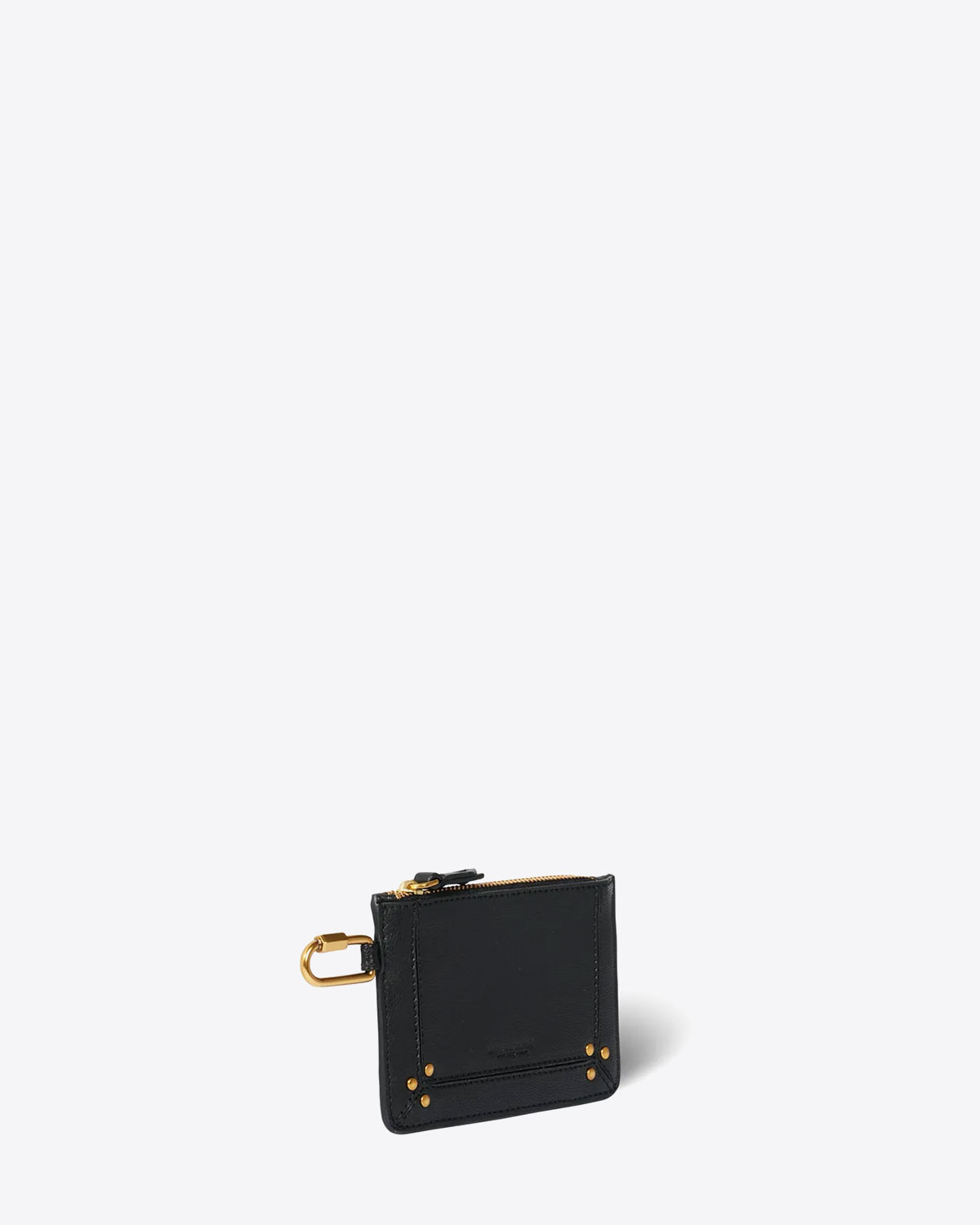 Jérôme Dreyfuss Pochette Popoche XS – Cuir Chèvre Noir Brass