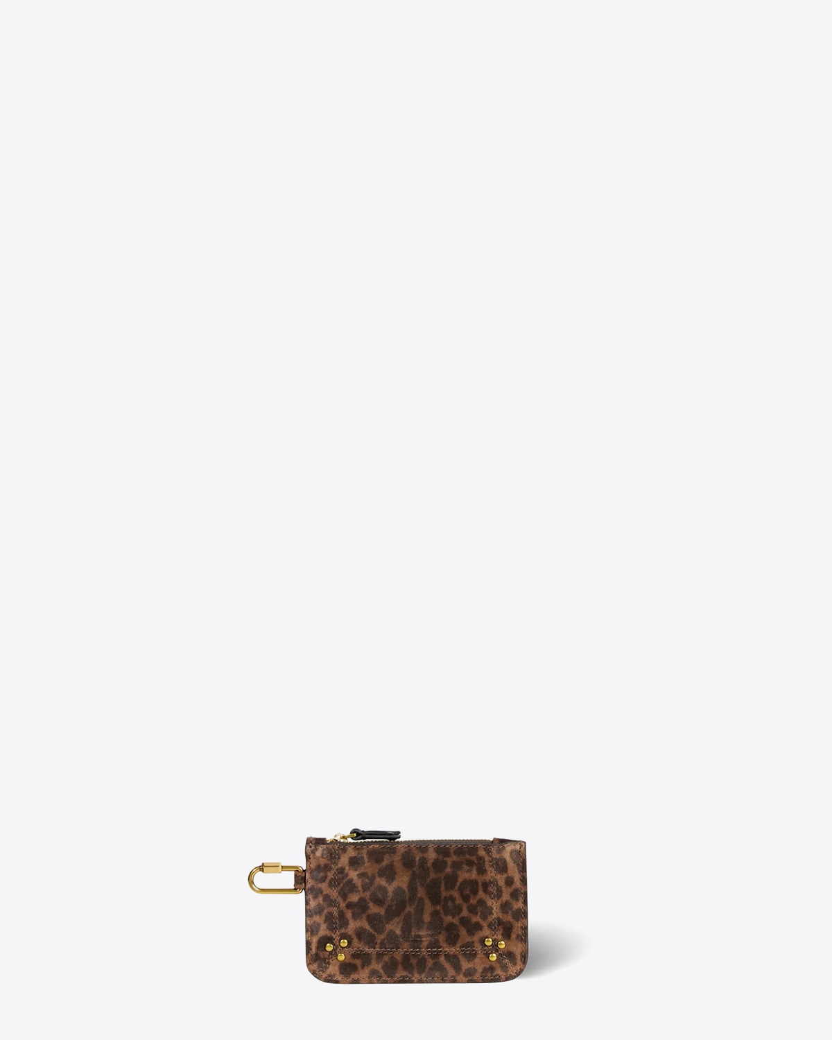 Jérôme Dreyfuss Pochette Popoche XS – Cuir Suédé Léopard Naturel