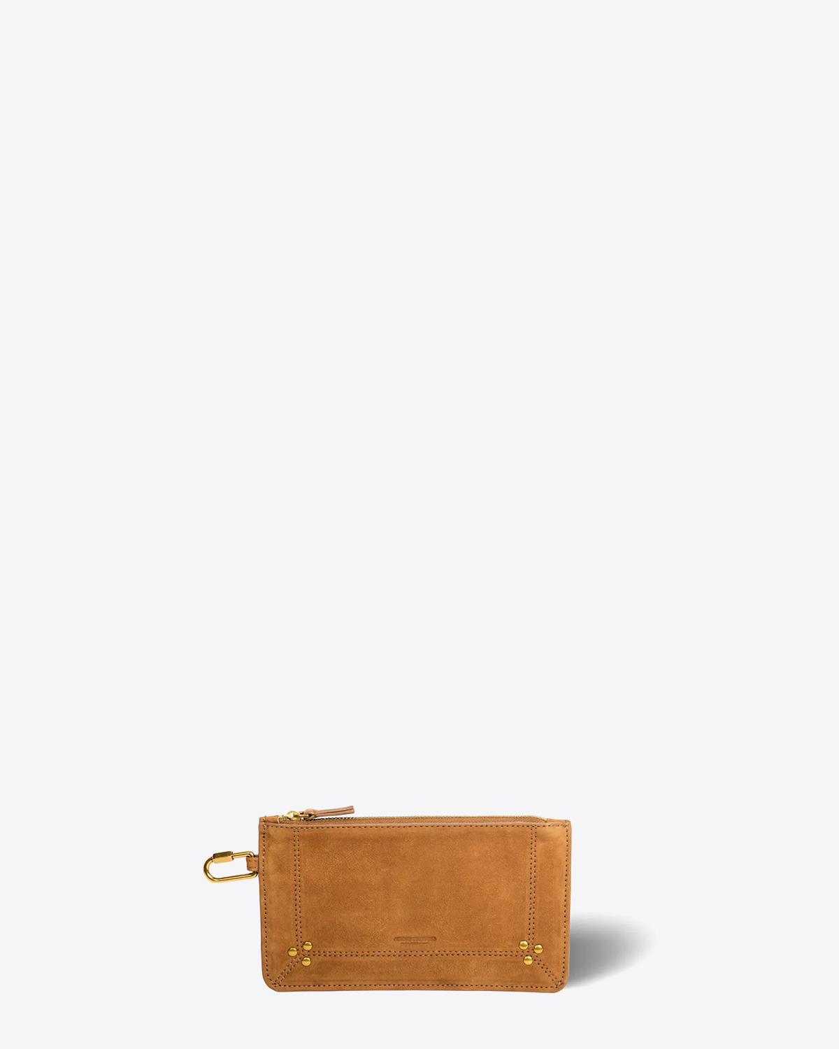 Jérôme Dreyfuss Pochette Popoche S – Cuir Suédé Tabac