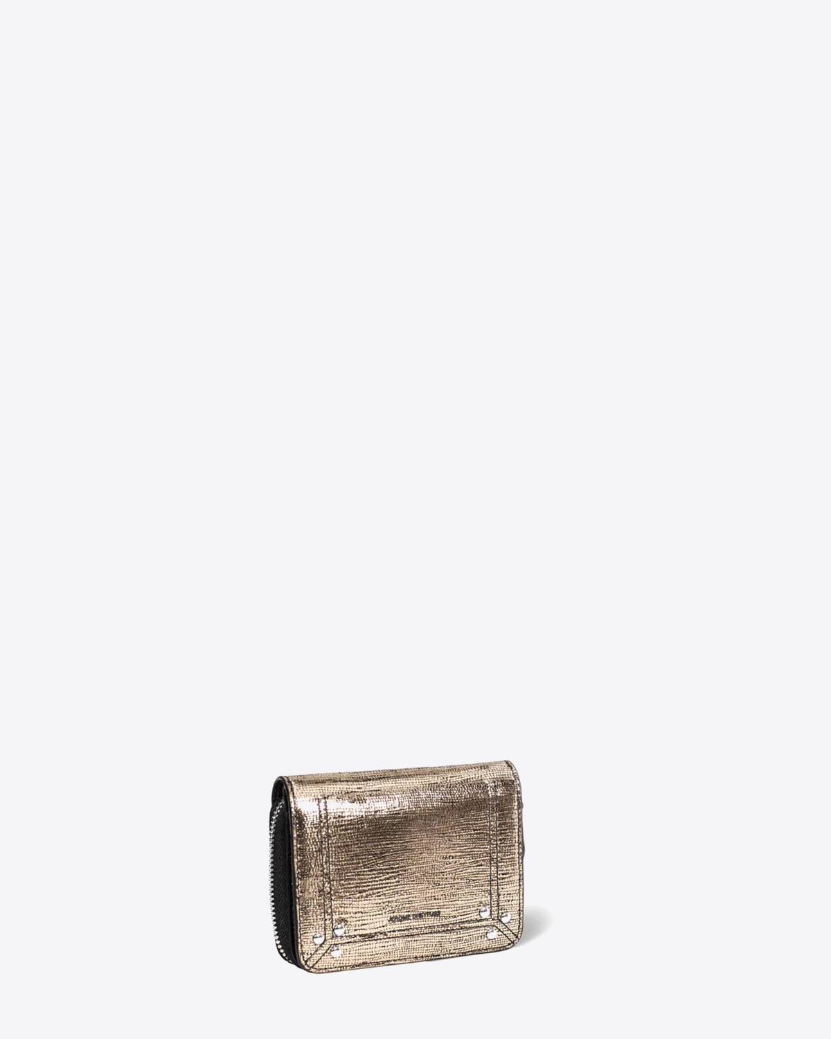 Jérôme Dreyfuss Portefeuille André – Cuir Lamé Champagne