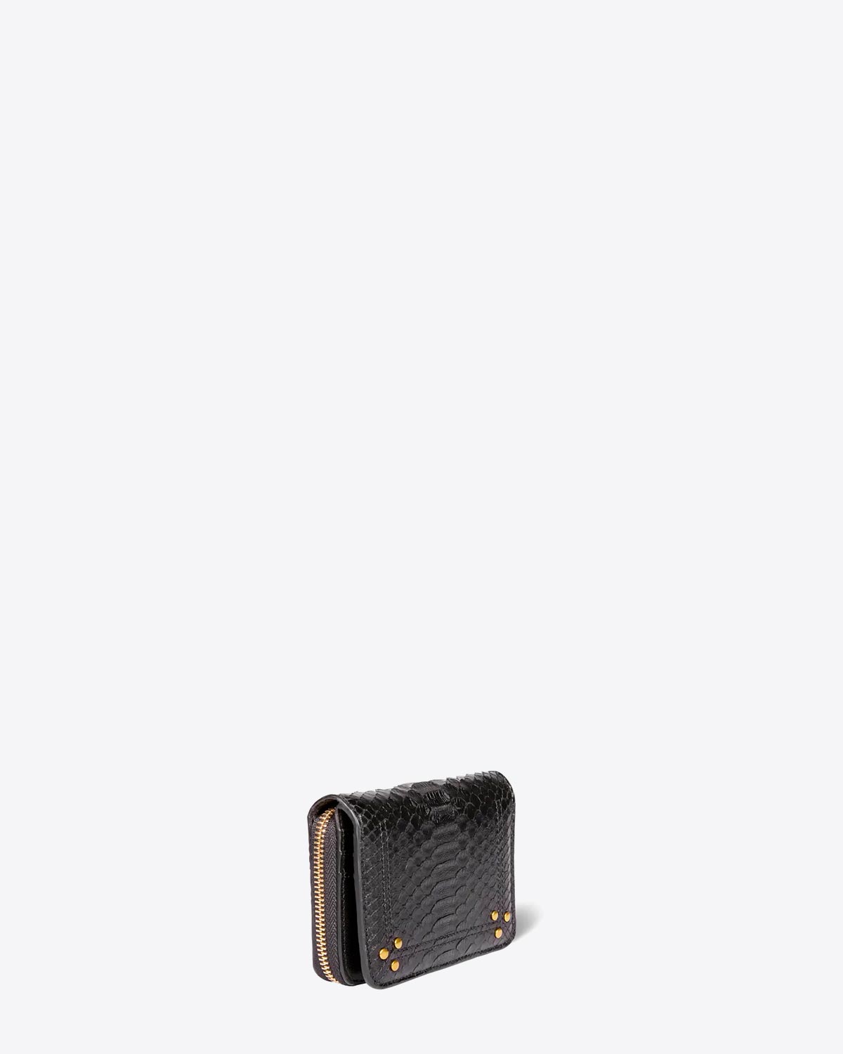 Jérôme Dreyfuss Portefeuille André – Cuir Python Noir