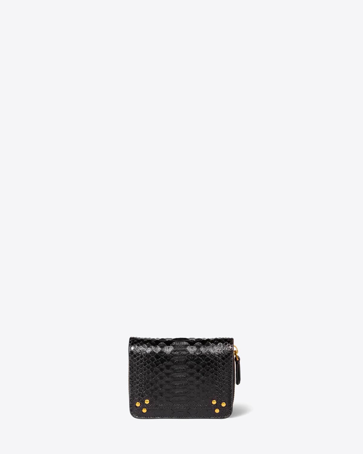 Jérôme Dreyfuss Portefeuille André – Cuir Python Noir