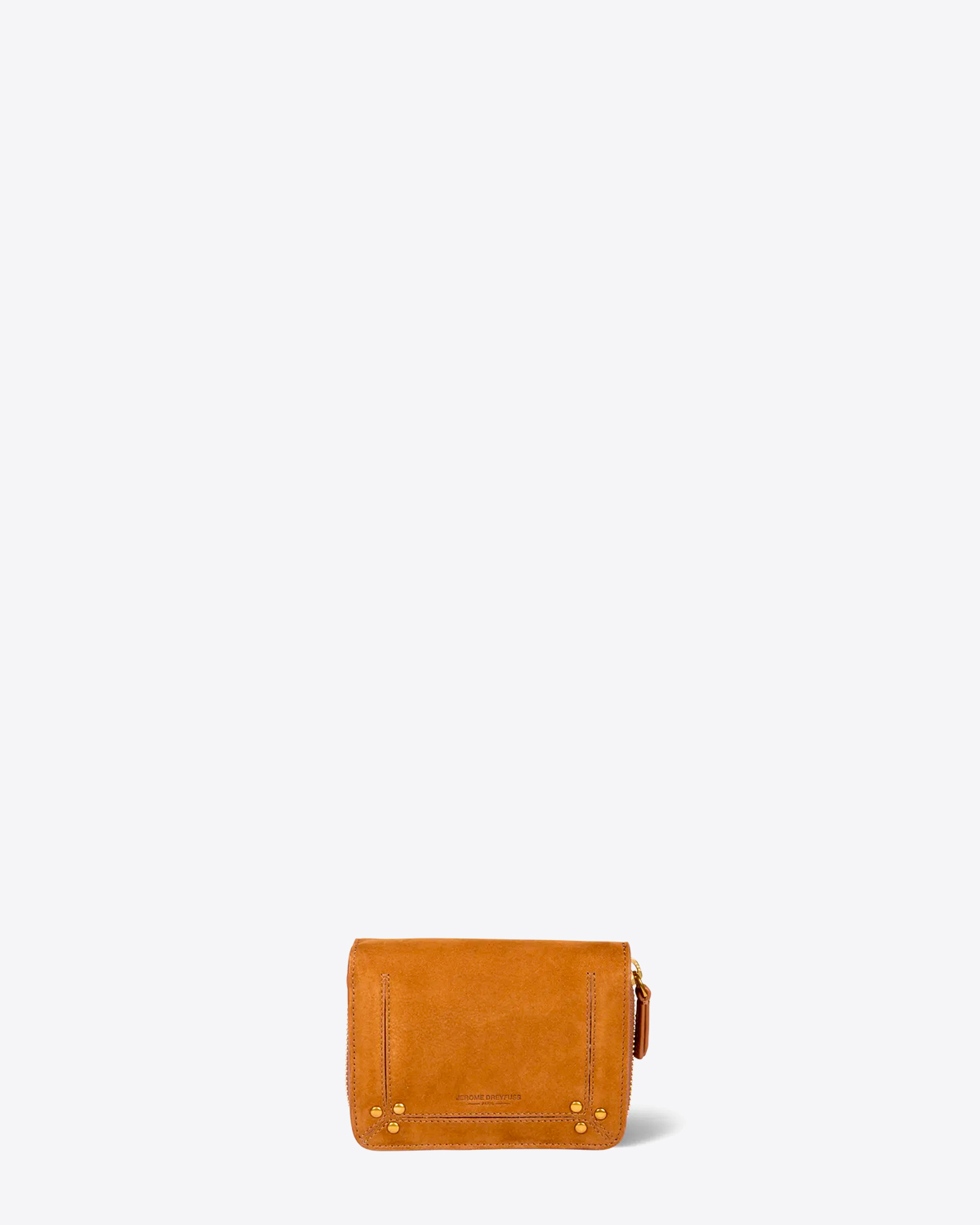 Jérôme Dreyfuss Portefeuille André – Cuir Suédé Tabac