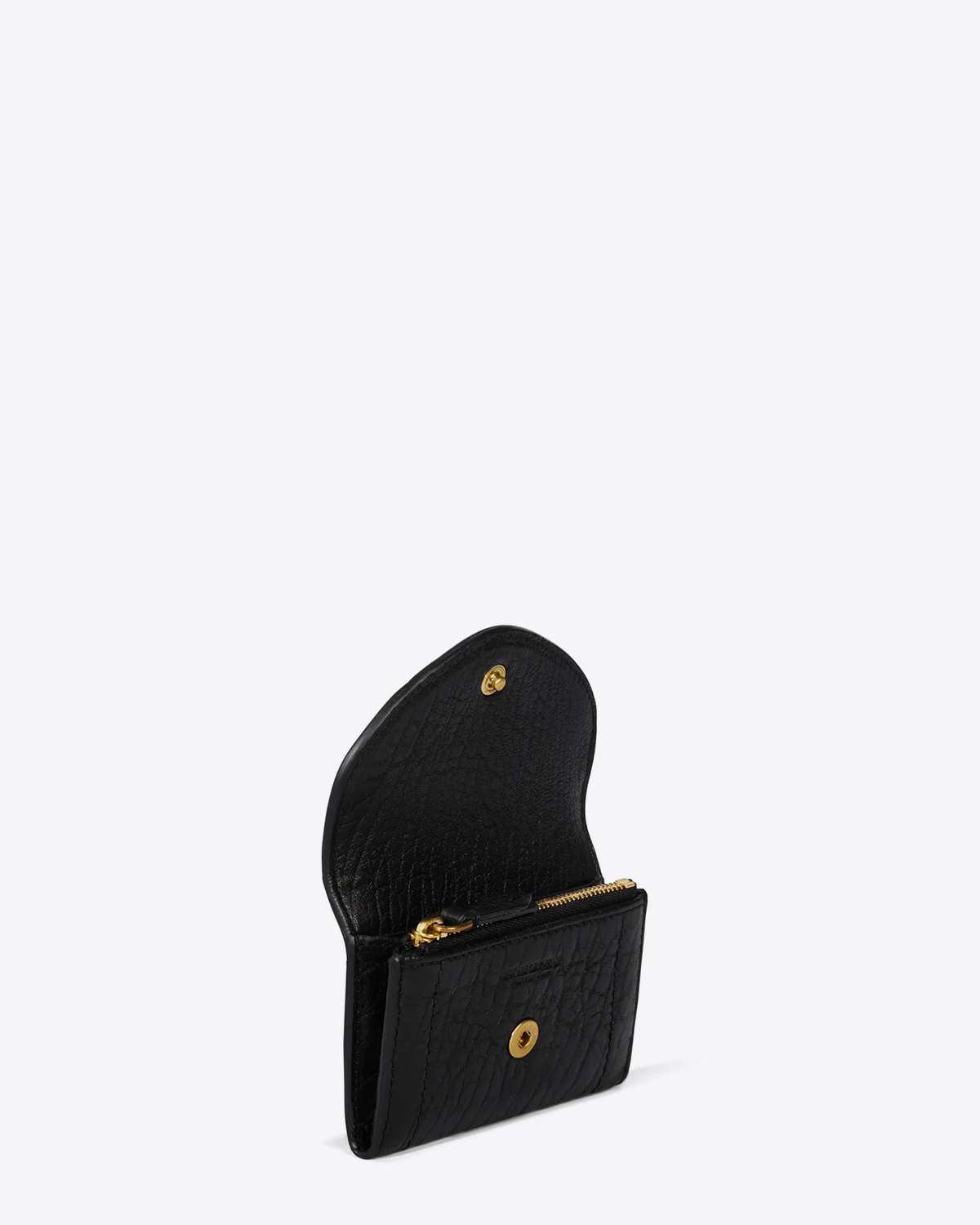 Porte-monnaie Helmut Jérôme Dreyfuss en cuir bubble noir. 