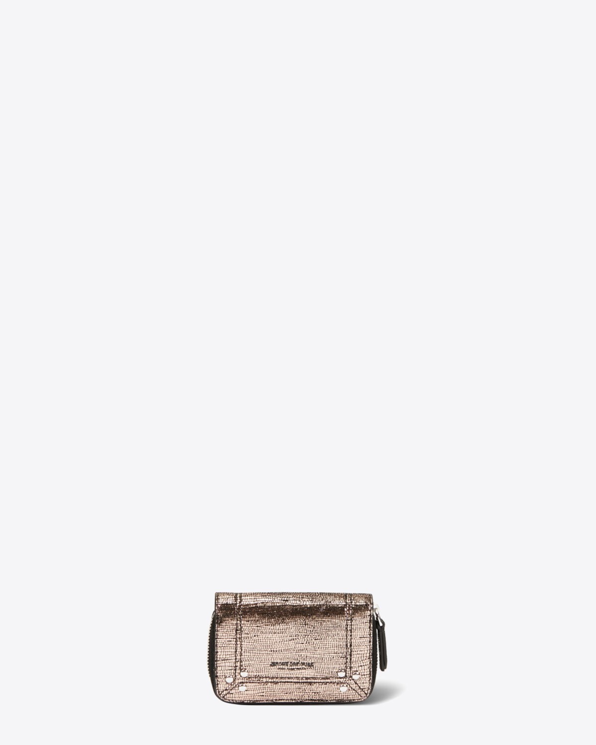 Jérôme Dreyfuss Porte-Monnaie Henri – Cuir Lamé Champagne