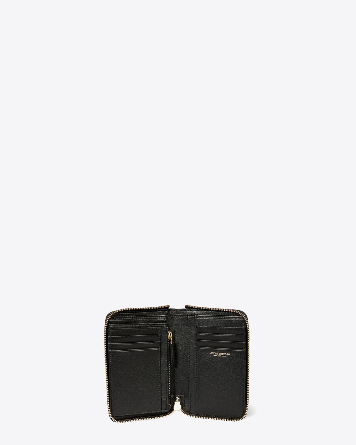 Jérôme Dreyfuss Portefeuille Julien – Cuir Vachette Croco Noir