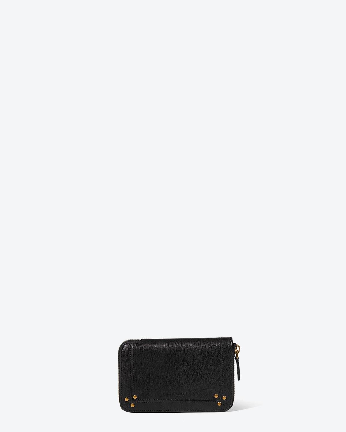 Jérôme Dreyfuss Portefeuille Julien – Cuir Chèvre Noir