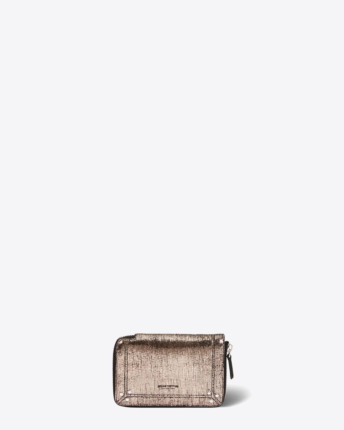 Jérôme Dreyfuss Portefeuille Julien – Cuir Lamé Champagne