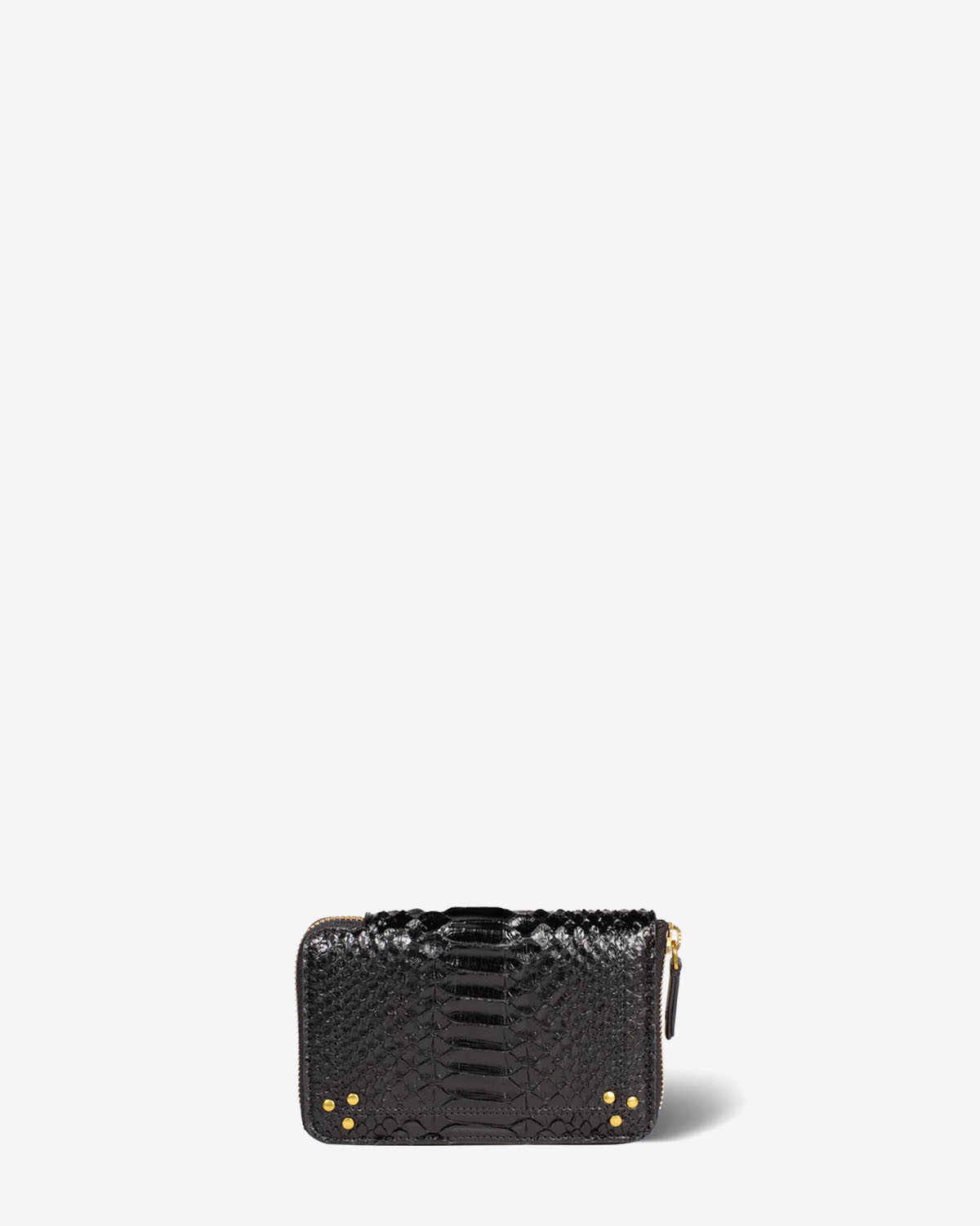 Jérôme Dreyfuss Portefeuille Julien – Cuir Python Noir