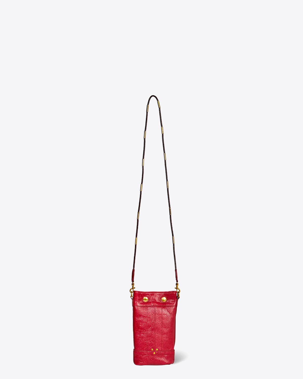 Jérôme Dreyfuss Sac Ben Mini – Cuir Ruby