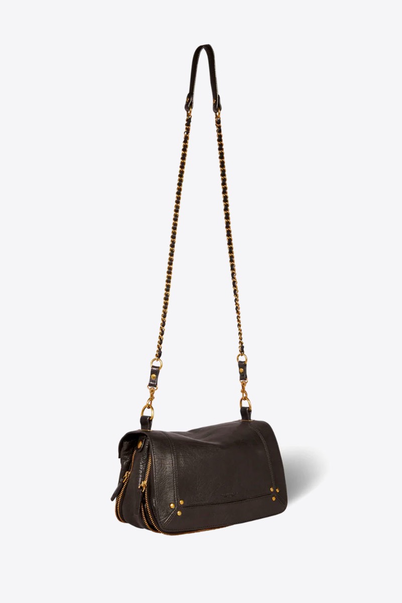 Jérôme Dreyfuss Sac Bobi – Cuir Chèvre Noir