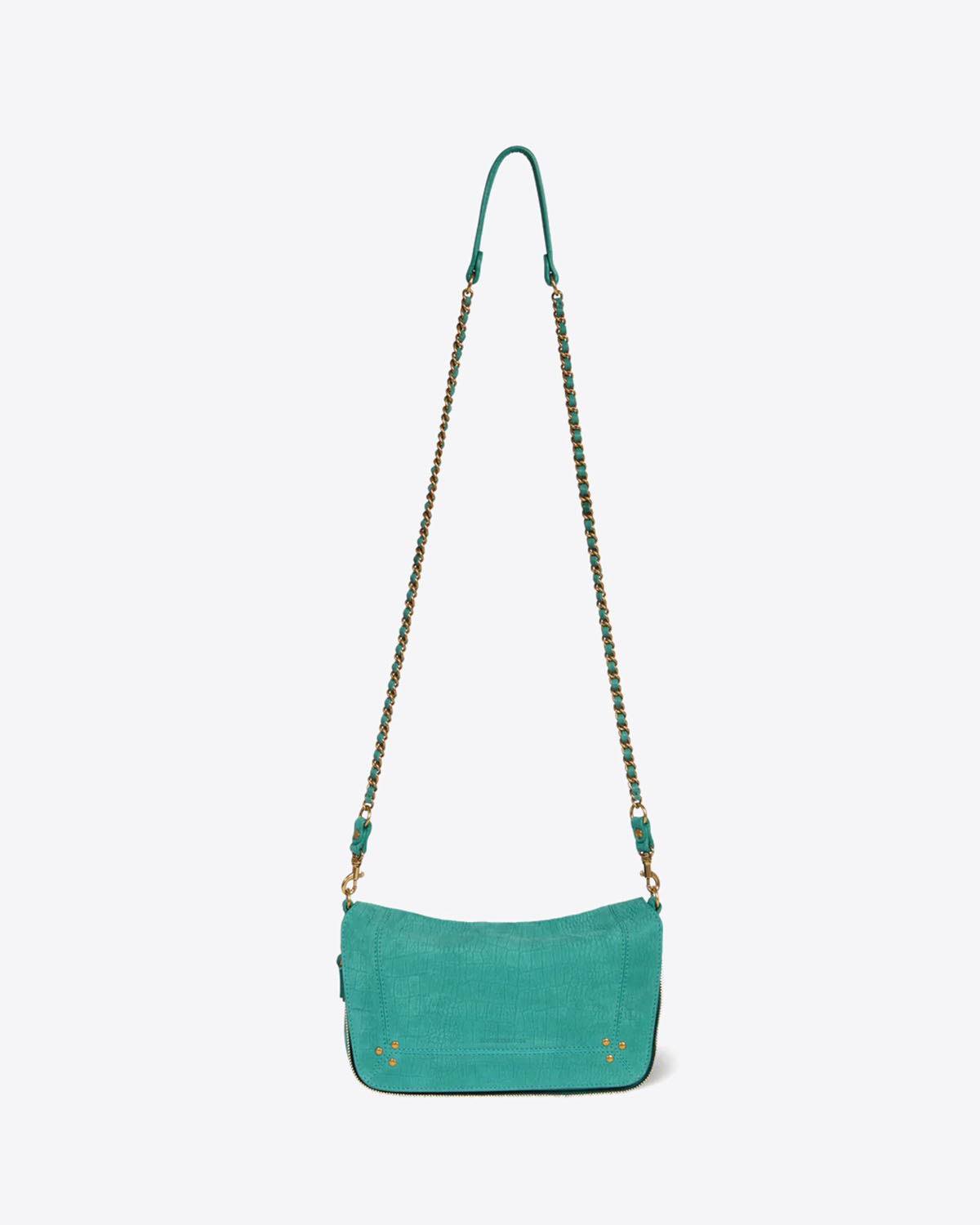 Jérôme Dreyfuss Sac Bobi S – Cuir Imprimé Croco Agave
