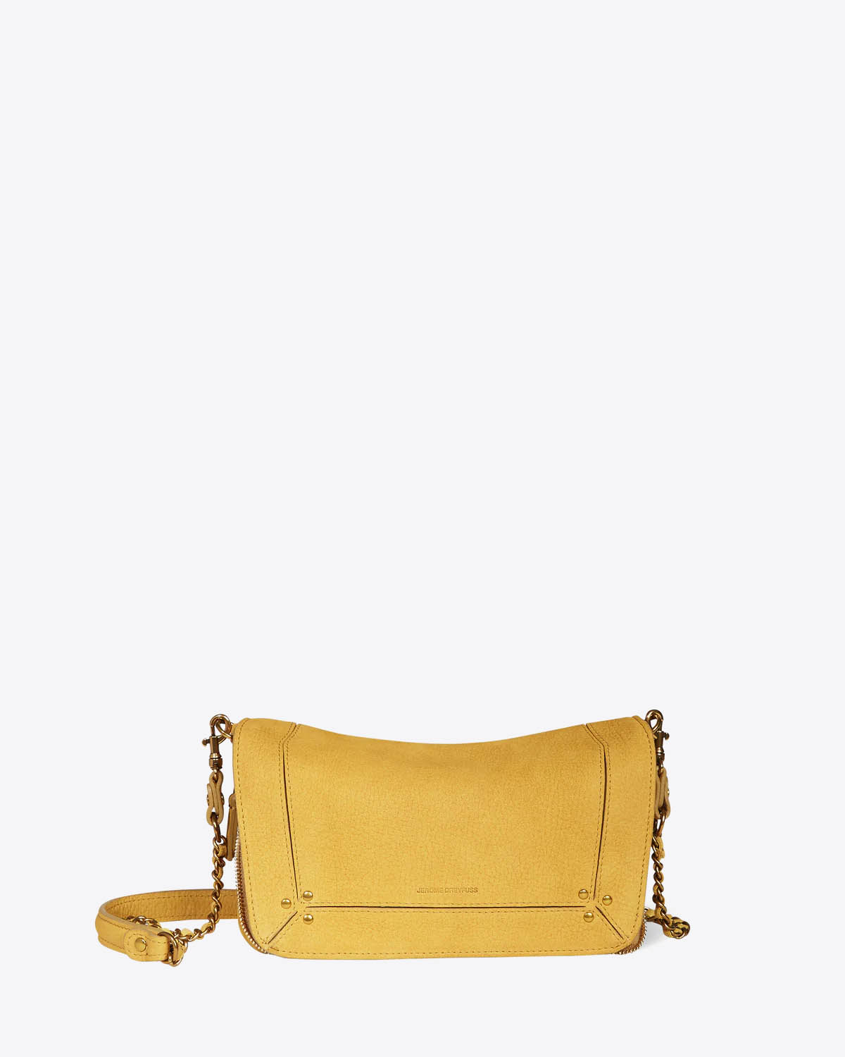 Jérôme Dreyfuss Sac Bobi S – Cuir Suédé Mimosa