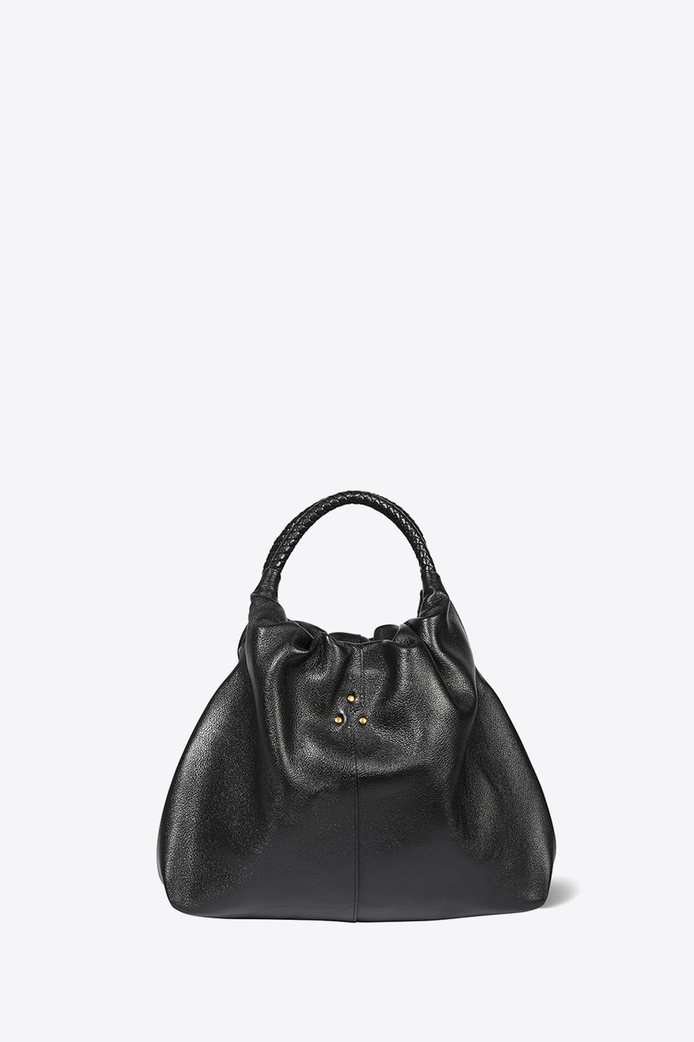 Jérôme Dreyfuss Sac Gordi M – Cuir Buffle Noir