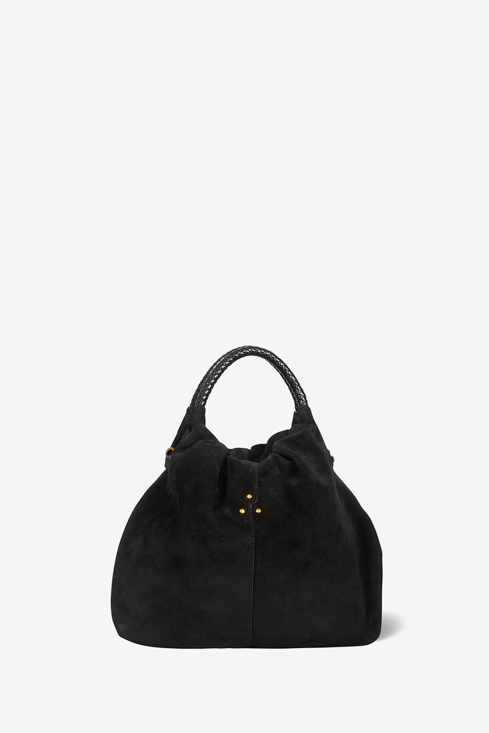 Jérôme Dreyfuss Sac Gordi M – Cuir Suédé Noir