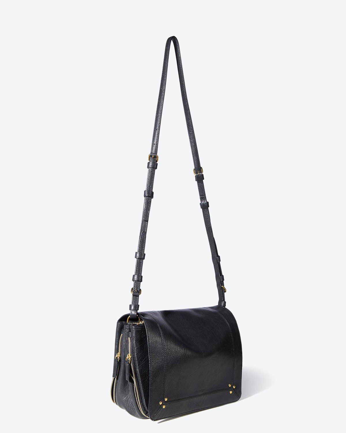 Jérôme Dreyfuss Sac Igor – Cuir Chèvre Noir