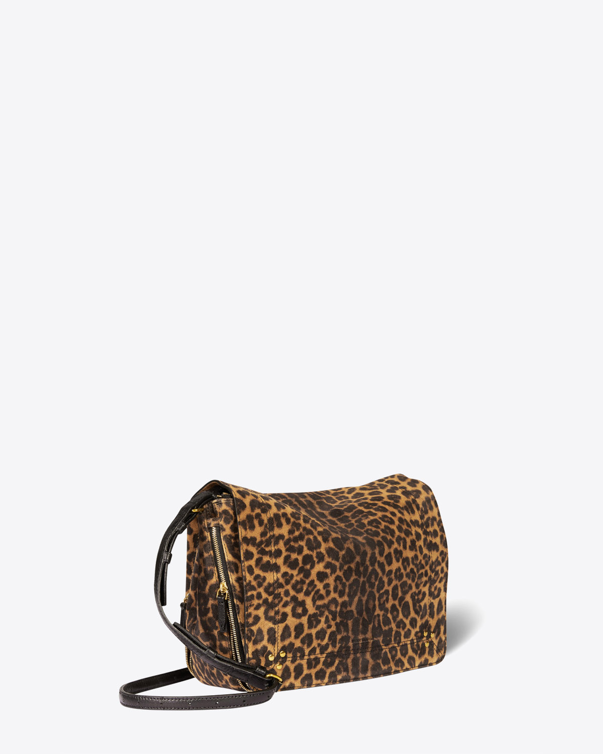 Sac bandoulière Igor léopard chamois Jérôme Dreyfuss. 
