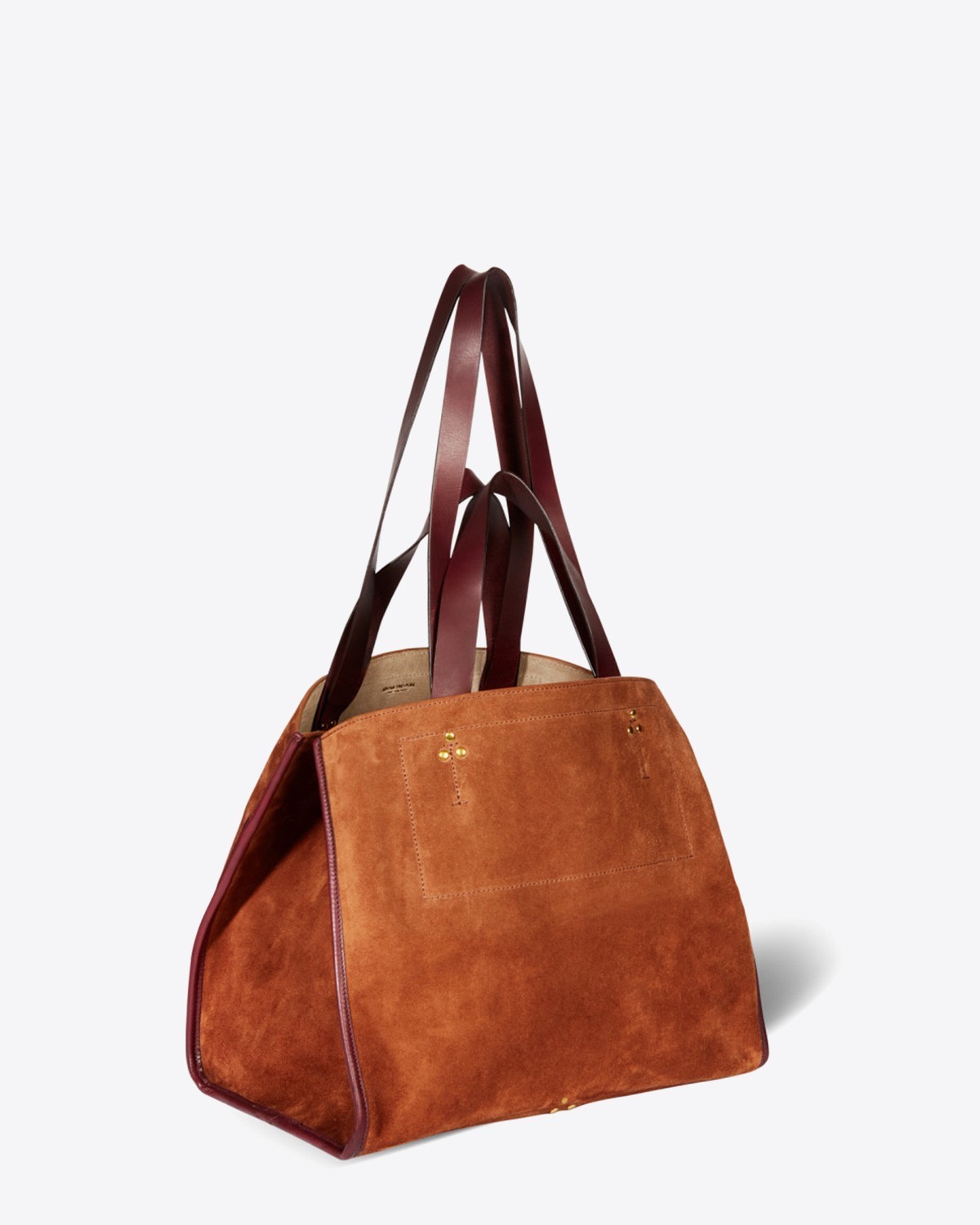 Jérôme Dreyfuss Sac Léon M – Cuir Suédé Tabac