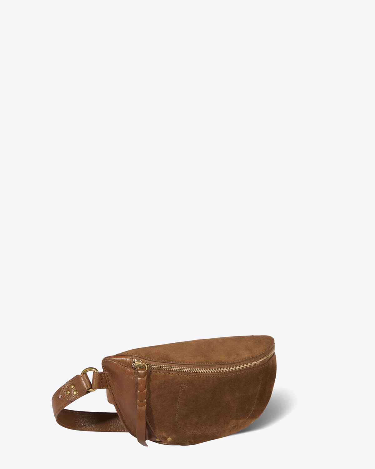 Jérôme Dreyfuss Sac Lino Banane  – Cuir Tabac