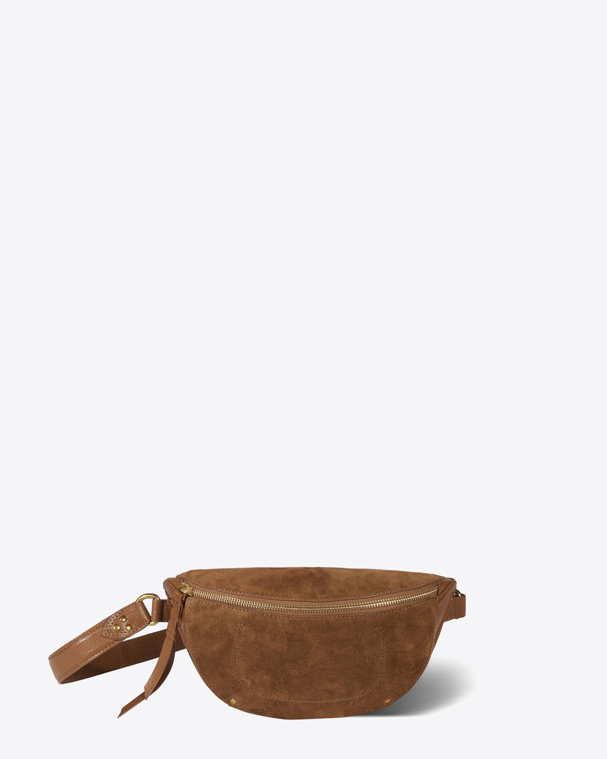 Jérôme Dreyfuss Sac Lino Banane  – Cuir Tabac