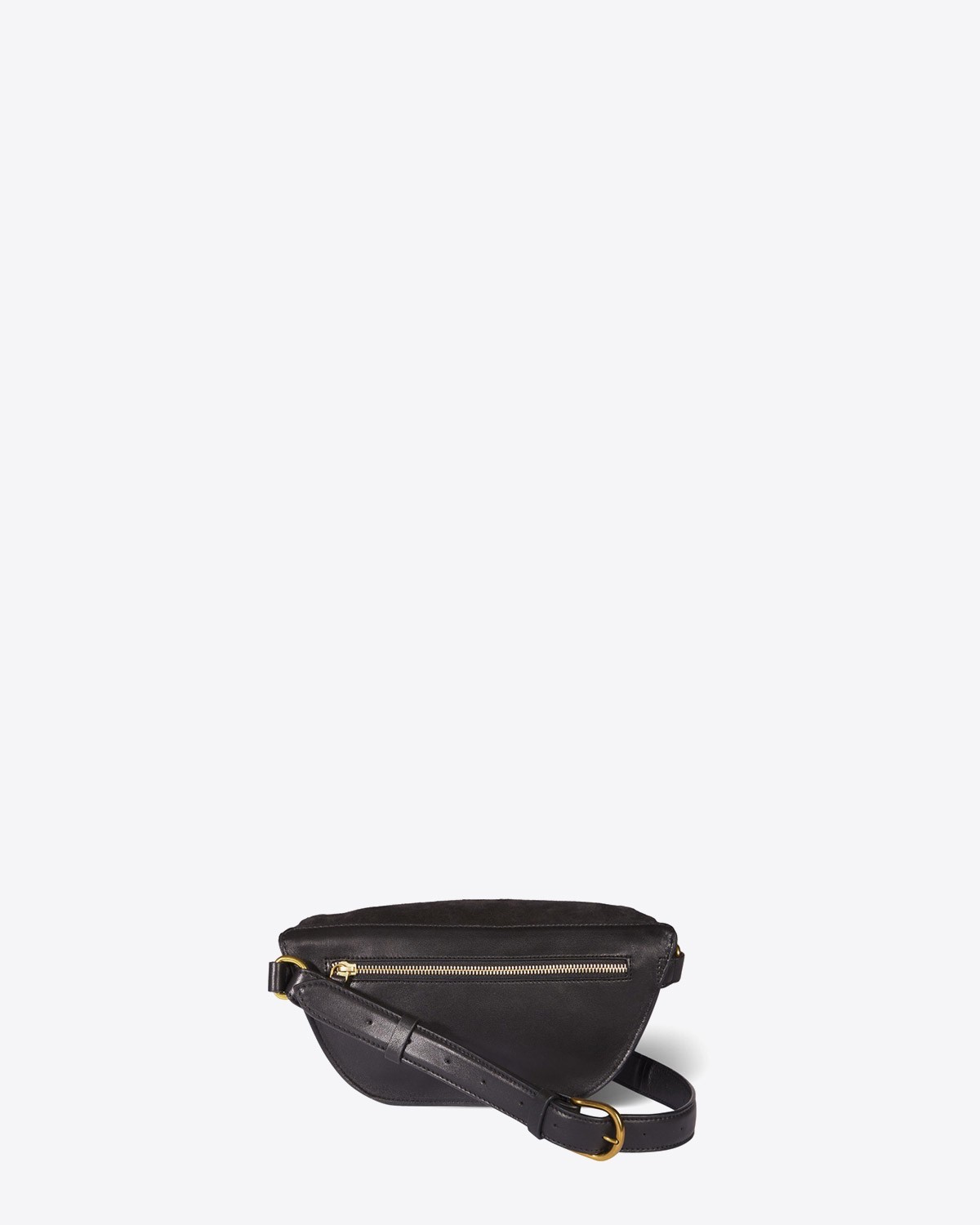 Sac banane Lino chèvre grainé noir Jérôme Dreyfuss. 