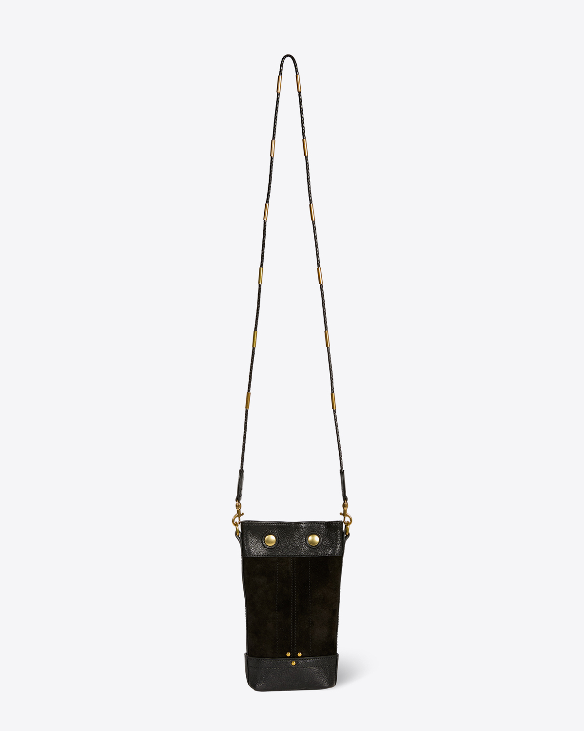 Jérôme Dreyfuss Sac Ben Mini – Cuir Suédé Noir