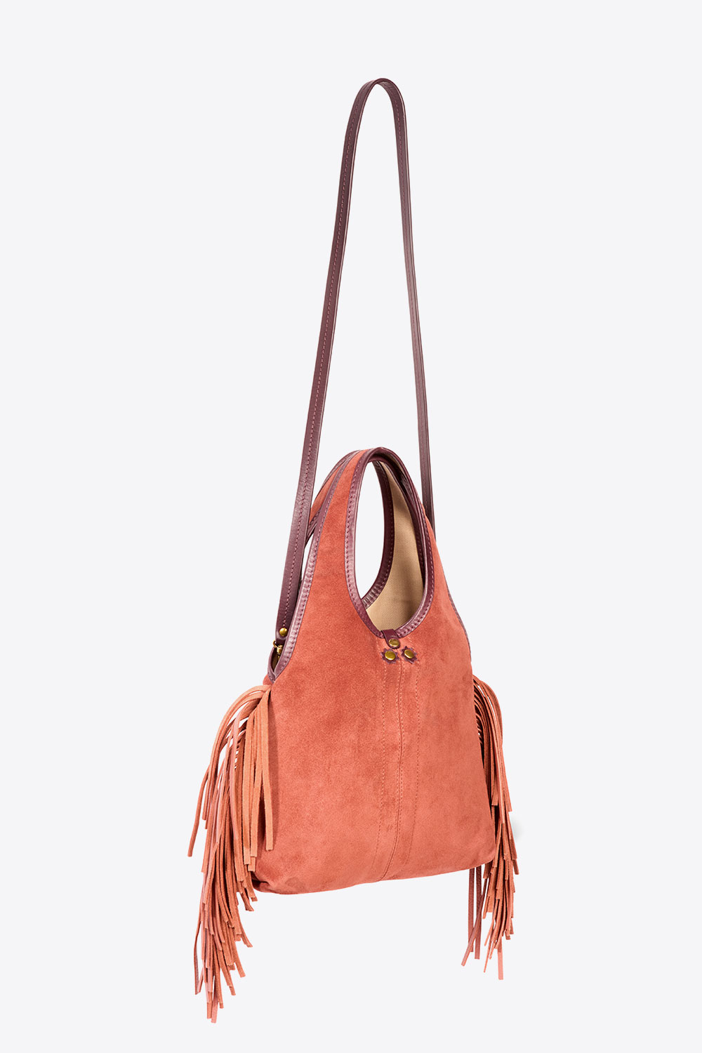 Jérôme Dreyfuss Sac Paco S – Cuir Suédé Haenyeo Terracotta