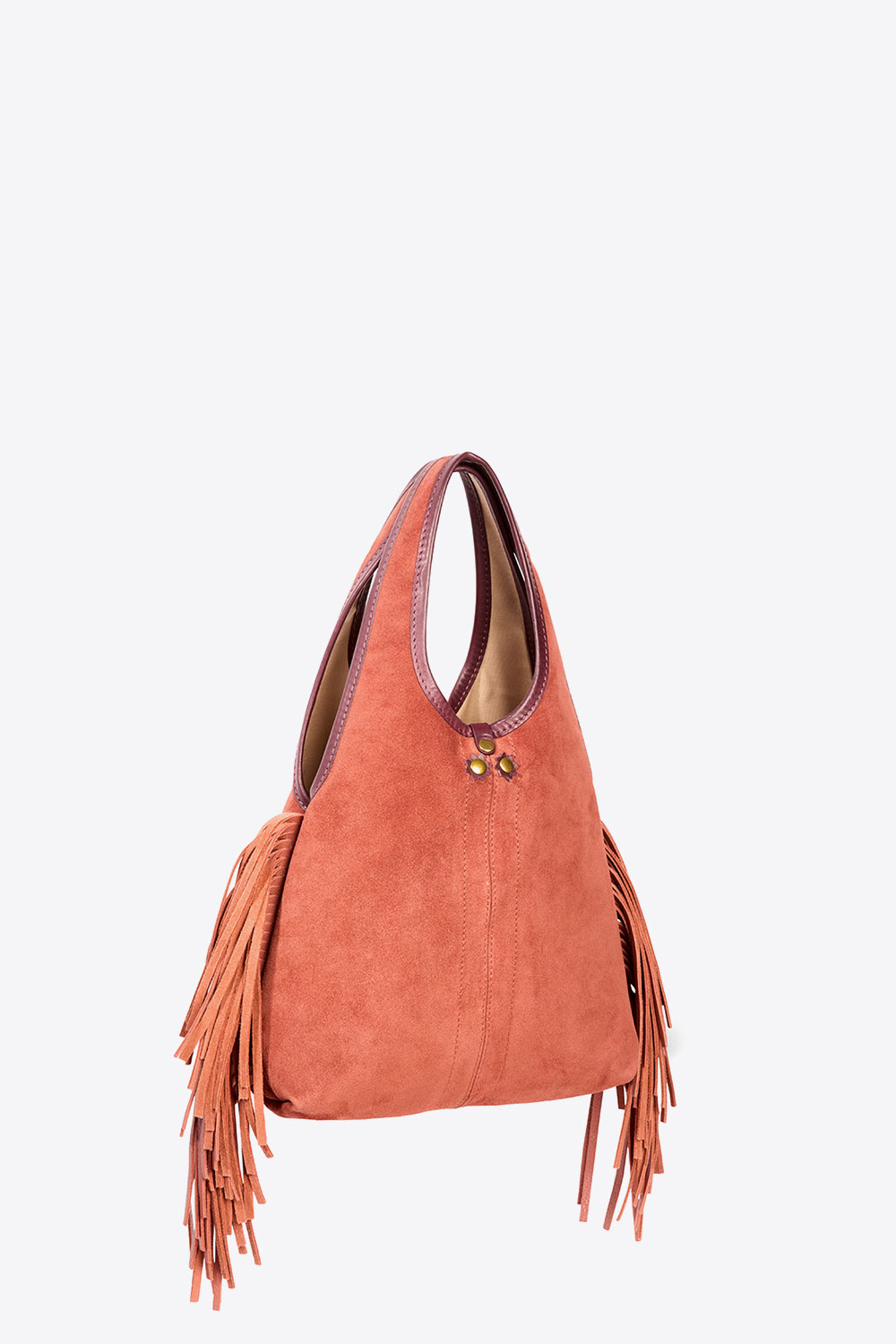 Jérôme Dreyfuss Sac Paco S – Cuir Suédé Haenyeo Terracotta